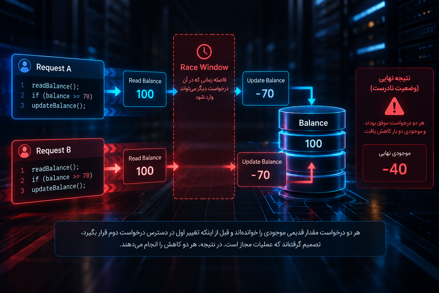 Race Condition چگونه ایجاد می‌شود؟