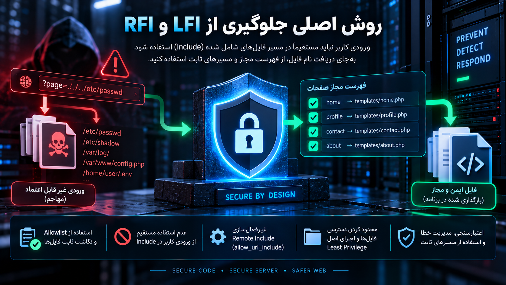 روش اصلی جلوگیری از LFI و RFI